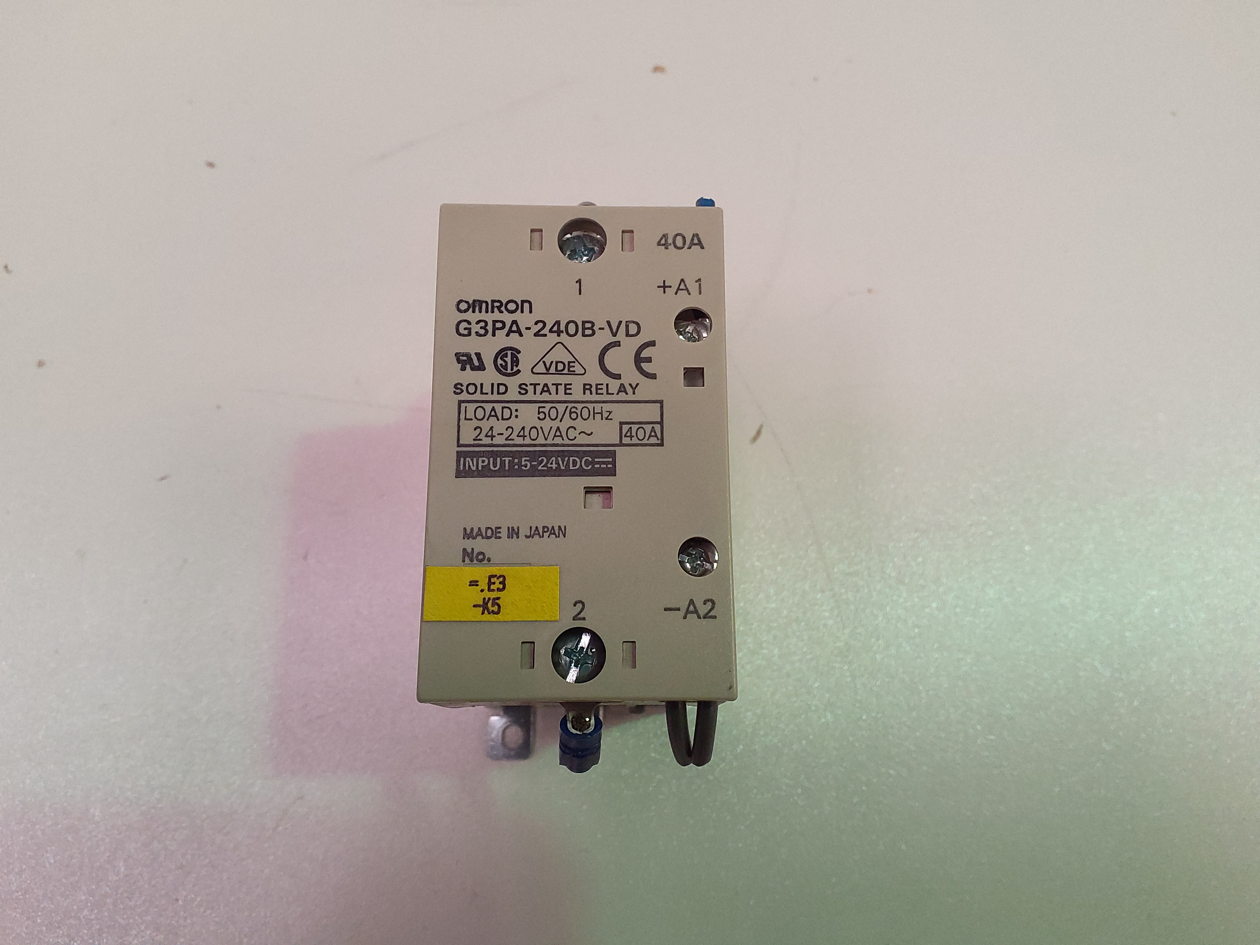 Halbleiterrelais, Relais OMRON G3PA-240B-VD RELAY, 