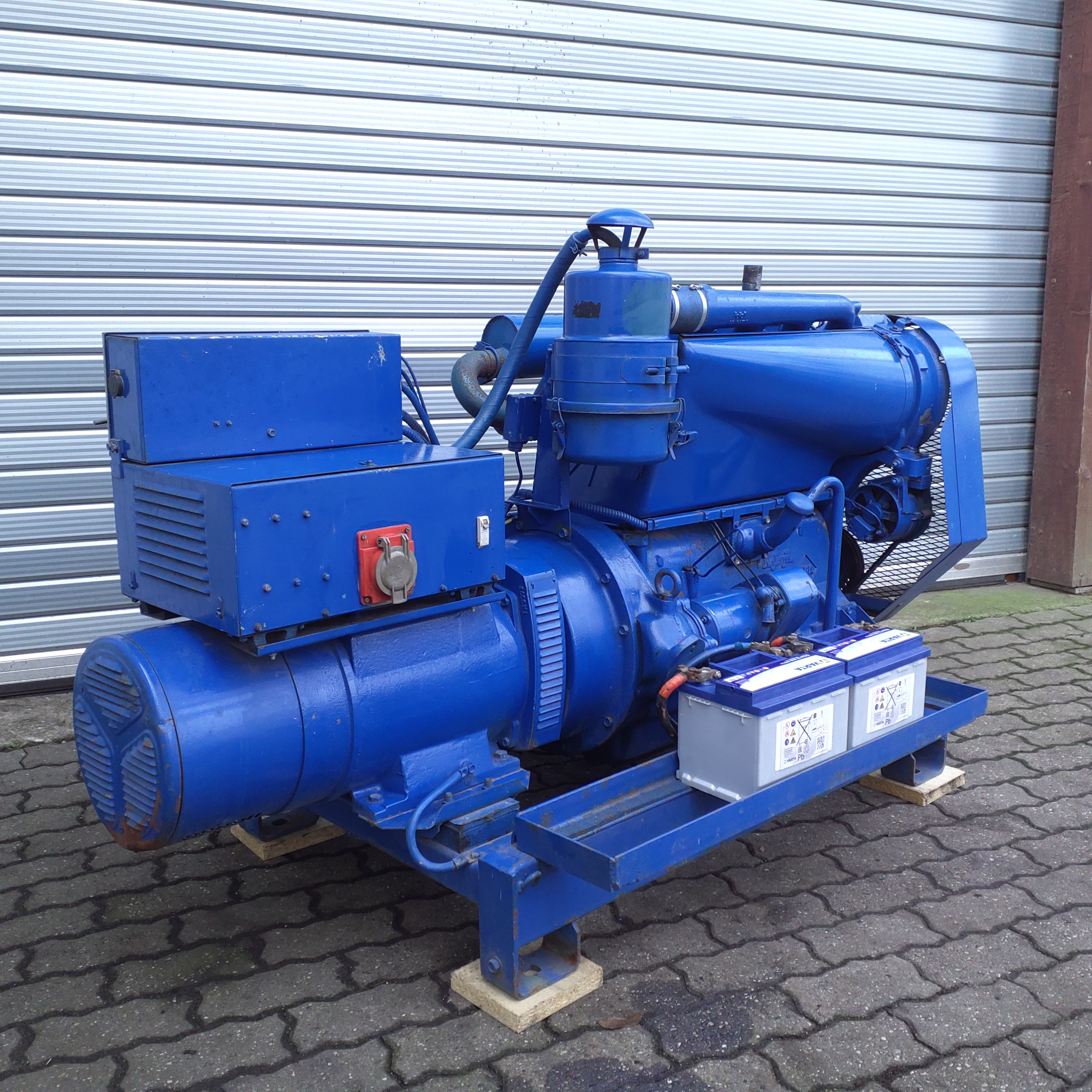 4 Zylinder luftgekühlter Motor, Notstromaggregat, Generator, 21 Kva